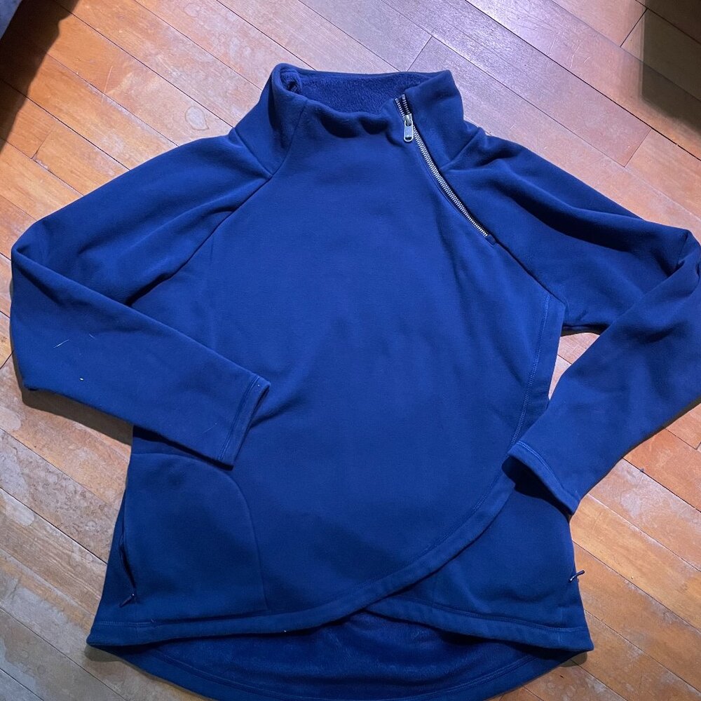 Athleta Cozy Karma Sweatshirt~Blue~Size Large~perfect